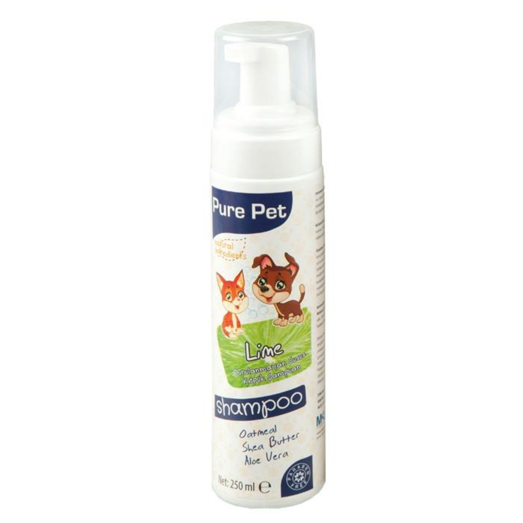 Pure Pet Durulanmayan Susuz Köpük Şampuan Limonlu 250 ml