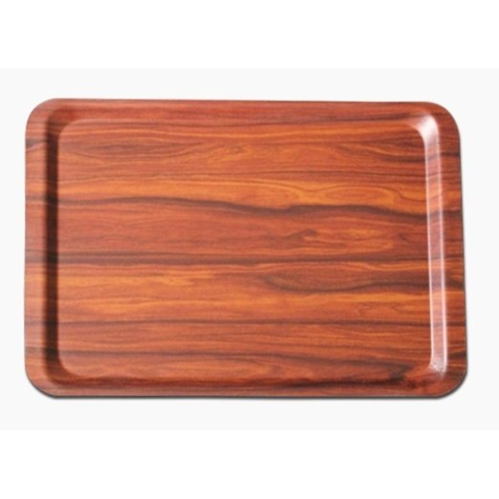 Düz Melamin Tepsi Servis Çay Kahve Yemek 46x36 Cm 12 Adet