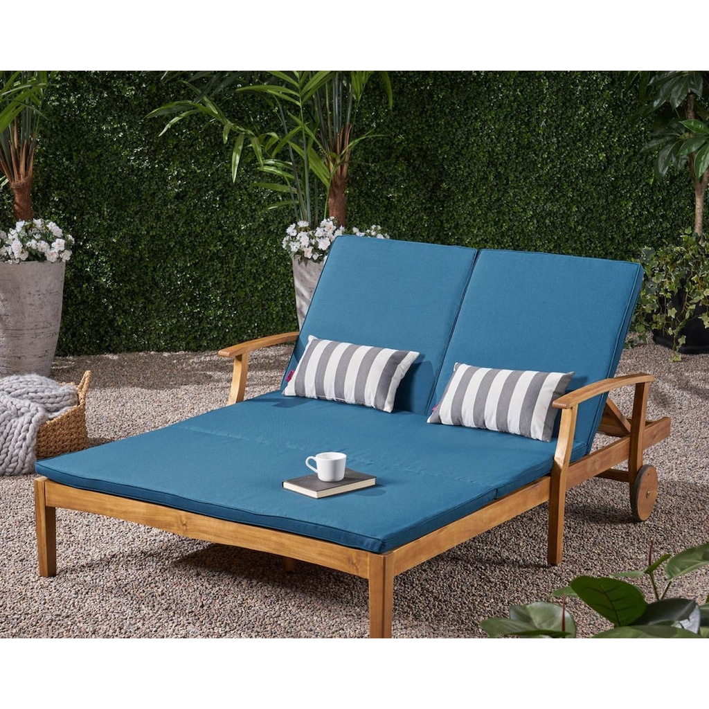 Lüks Ultra Geniş (140x200cm) BUĞLEM Ahşap Bahçe Yatak Şezlong Fiyatları