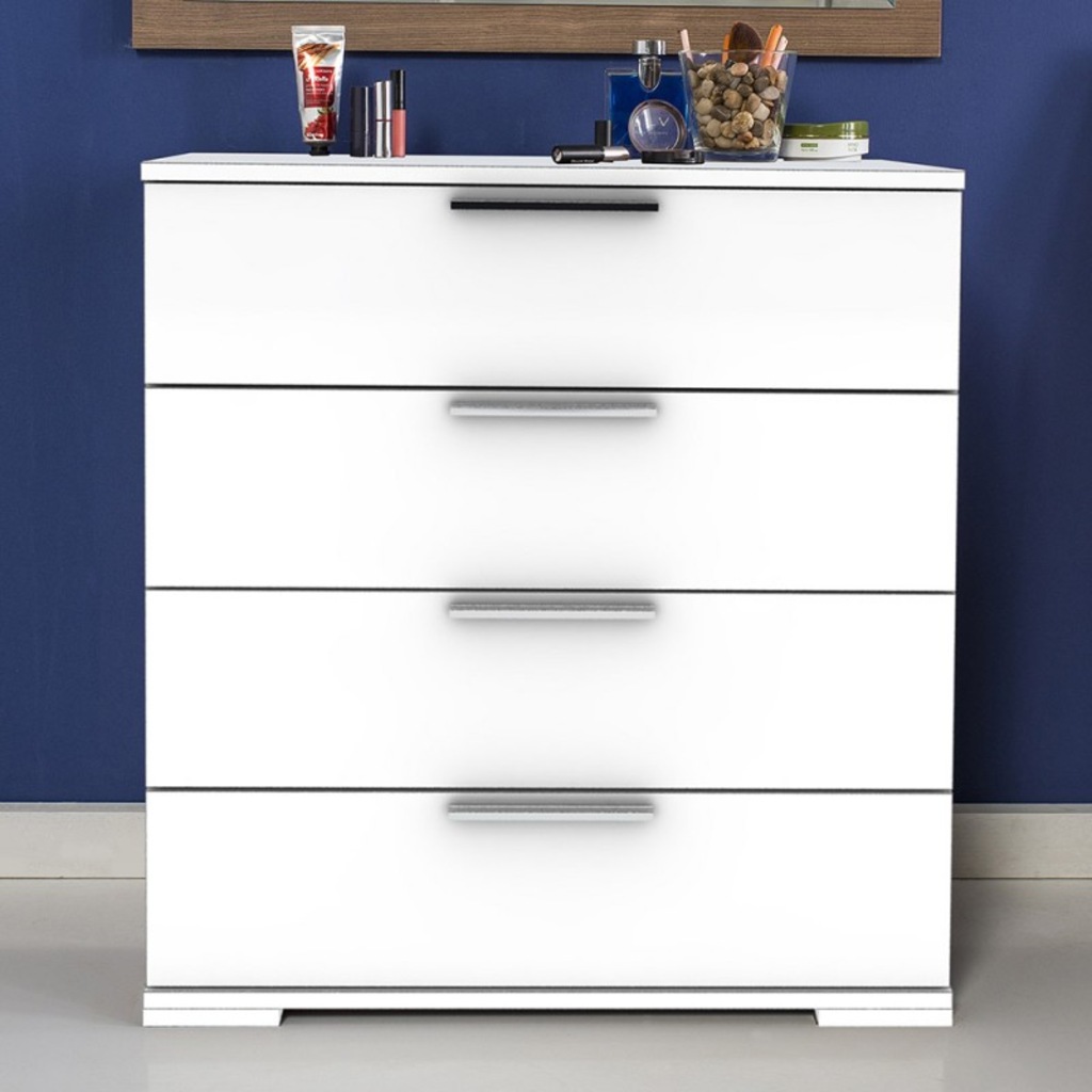 Adore Mobilya Advantage 4 Çekmeceli Şifonyer Lake Beyaz