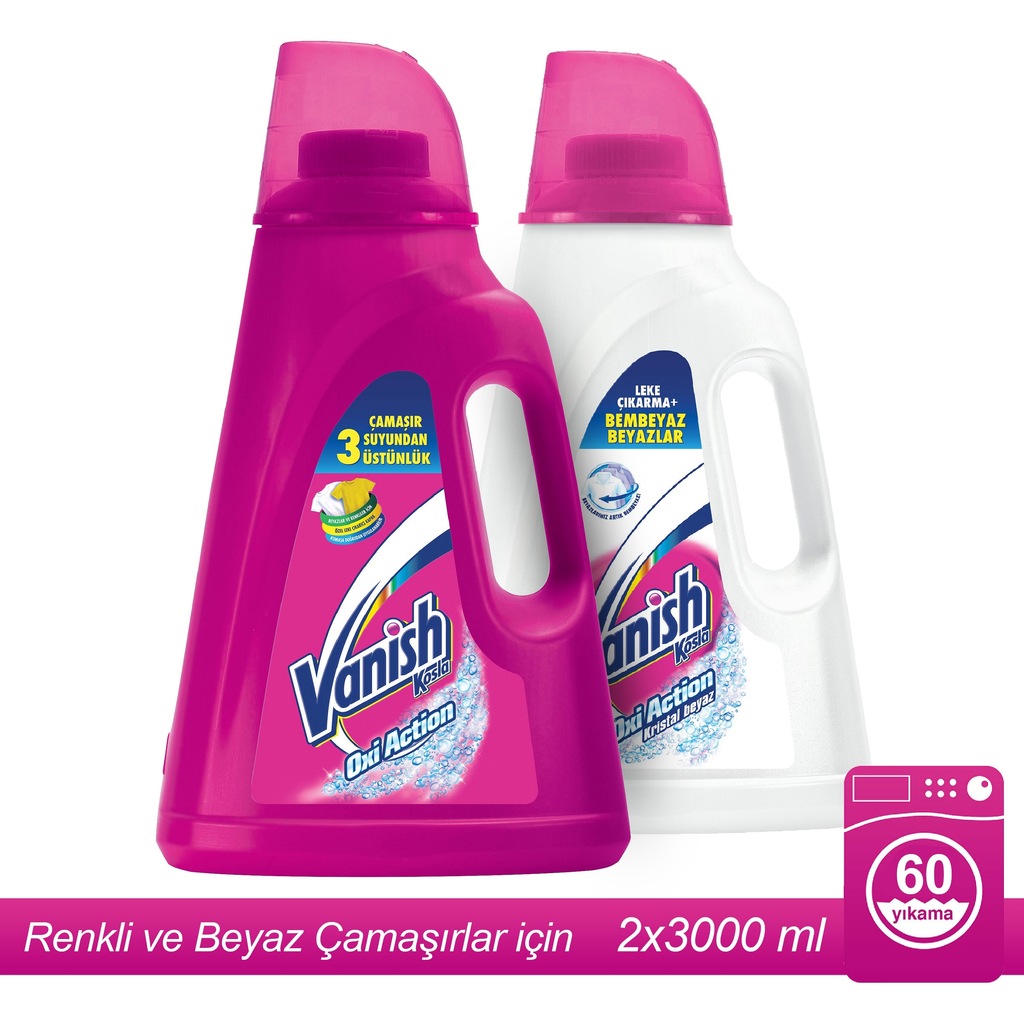 Vanish Kosla Leke Çıkarıcı Sıvı 2 X 3000ml Renkliler Ve Beyazlar
