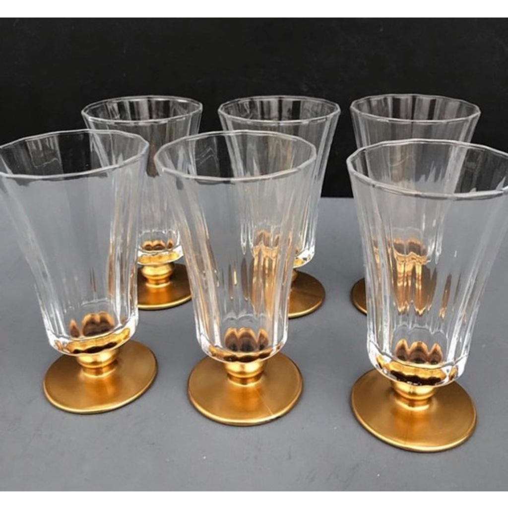 Paşabahçe Diamond Gold Ayaklı 6 Adet Kahve Yanı Su Bardağı Fiyatları ve