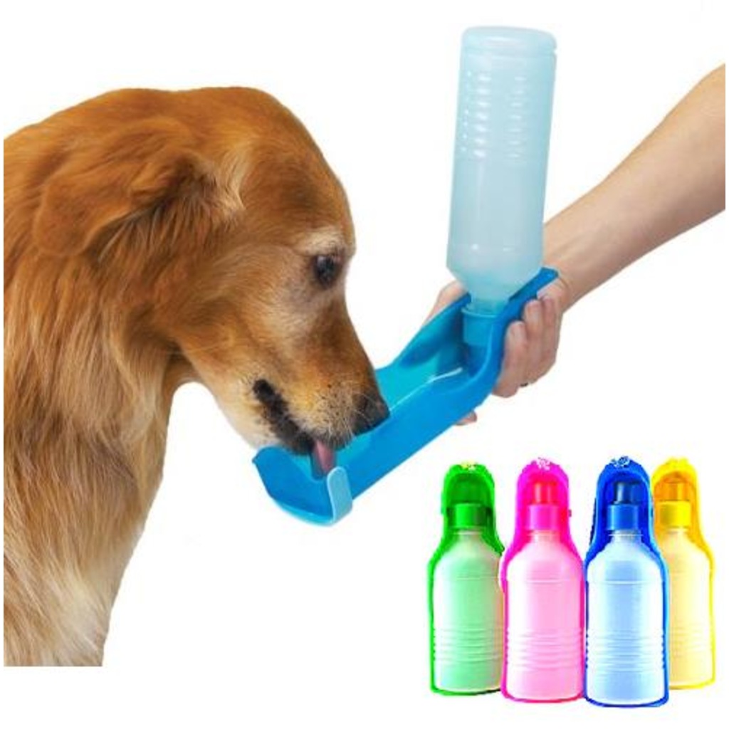 Evcil Hayvan Seyahat Suluğu Kedi Köpek Mataralı Su Kabı 500 Ml