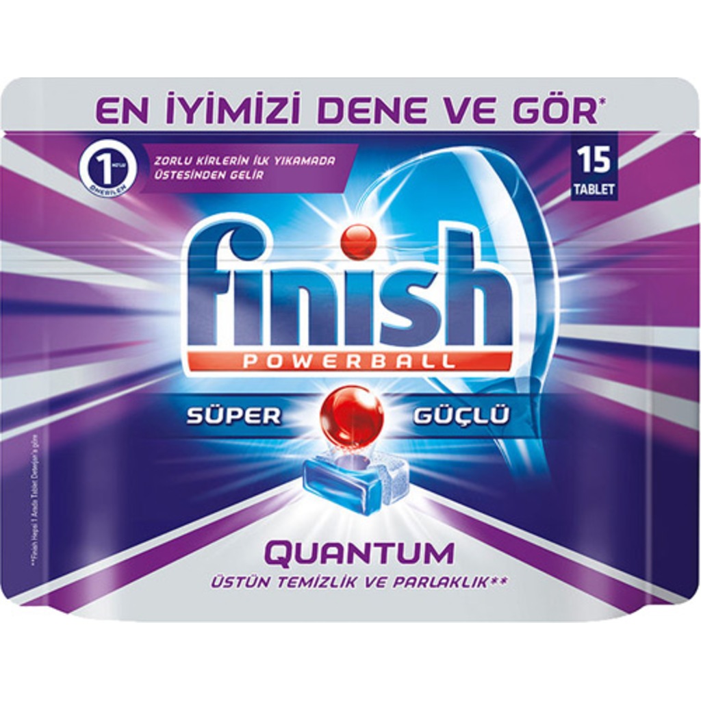 Finish Bulaşık Makinesi Deterjanı Quantum Tablet 15'li
