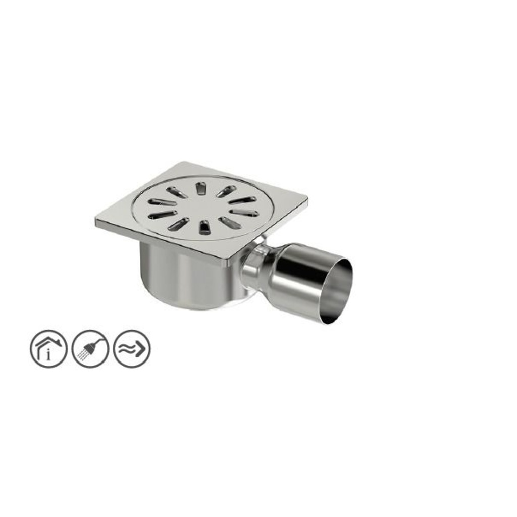 Maxiflow Elit Yer Sifonu Premium Standart Yandan 50 Çıkışlı 10*10