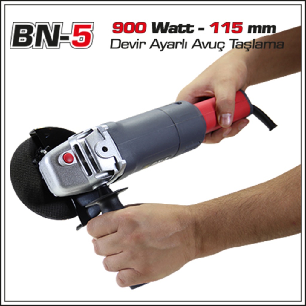 Banco Bn5 Grinder Devir Ayarlı 115 Mm Avuç İçi Taşlama 900 Watt