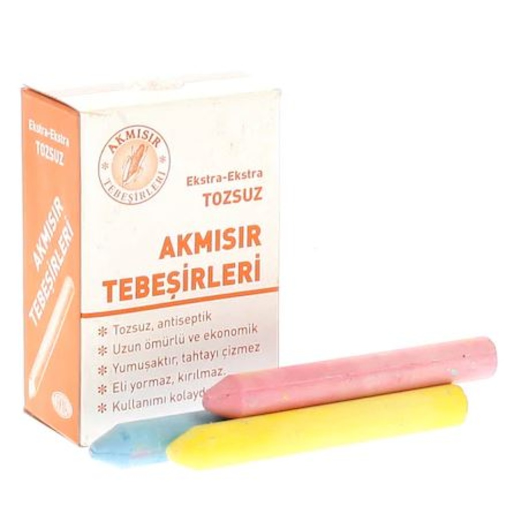 Akmısır Renkli Tebeşir 15'li