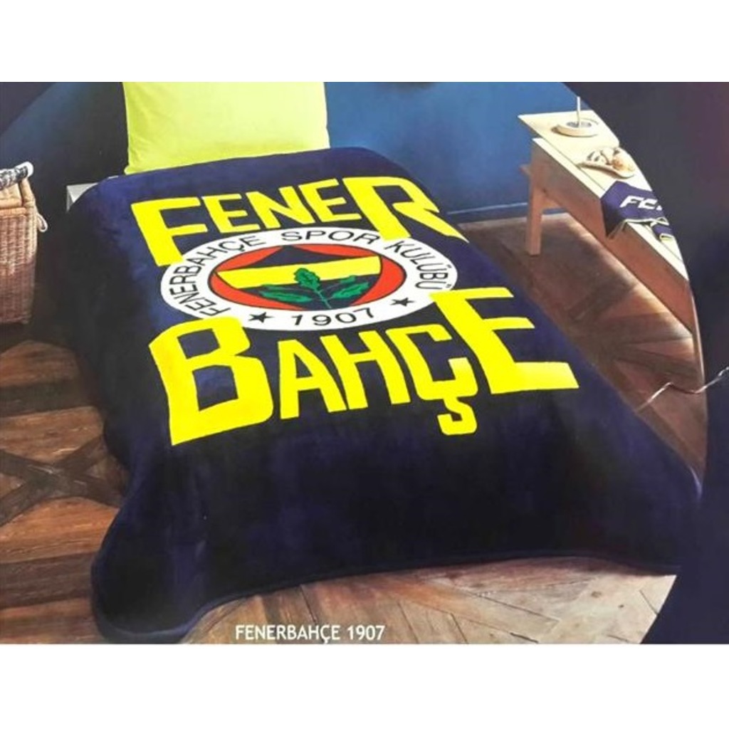 Fenerbahçe Lisanslı Tek Kişilik Battaniye Taç Kristal
