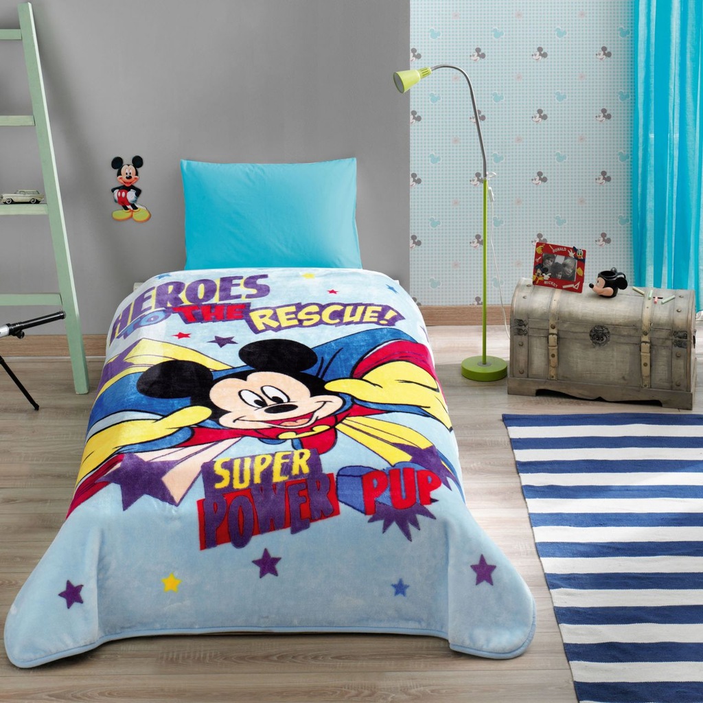TAÇ LİSANSLI DISNEY MICKEY HERO TEK KİŞİLİK BATTANİYE