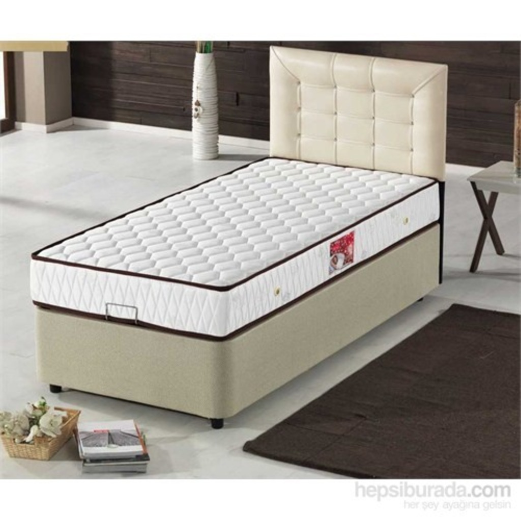 Yatak+ Baza+ Başlık Seti Tek Kişilik 90x190 100x200 Cm