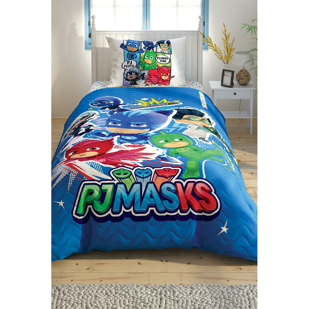 Taç Lisanslı Pj Masks Kapitoneli Nevresim