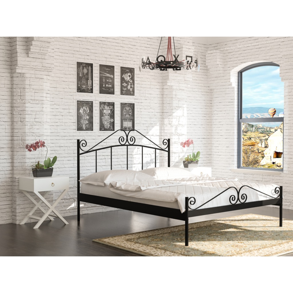 Paris Ferforje Karyola (100x200) Tek Kişilik Metal Yatak