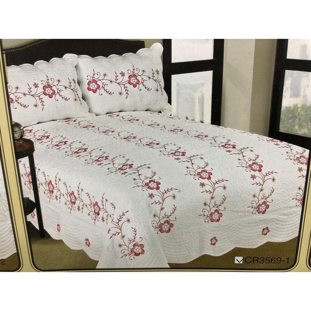 Hürbak Nakışlı Tek Kişilik Yatak Örtüsü Seti CR35691