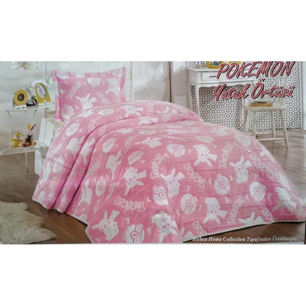 Pokemon Mikrokoton Yatak Örtüsü Tek Kişilik Fiyatları ve