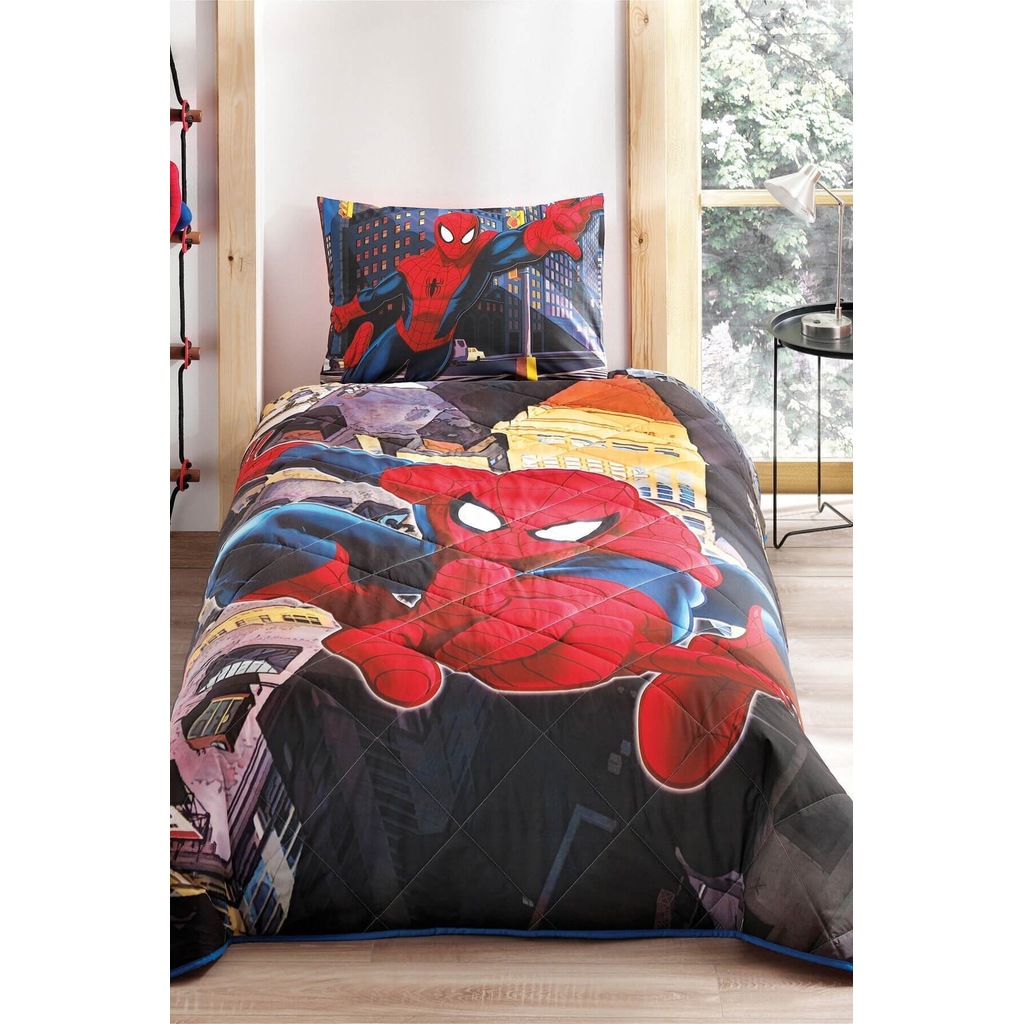 Tac Spiderman City Tek Kisilik Lisansli Yatak Ortusu Seti Fiyatlari Ve Ozellikleri