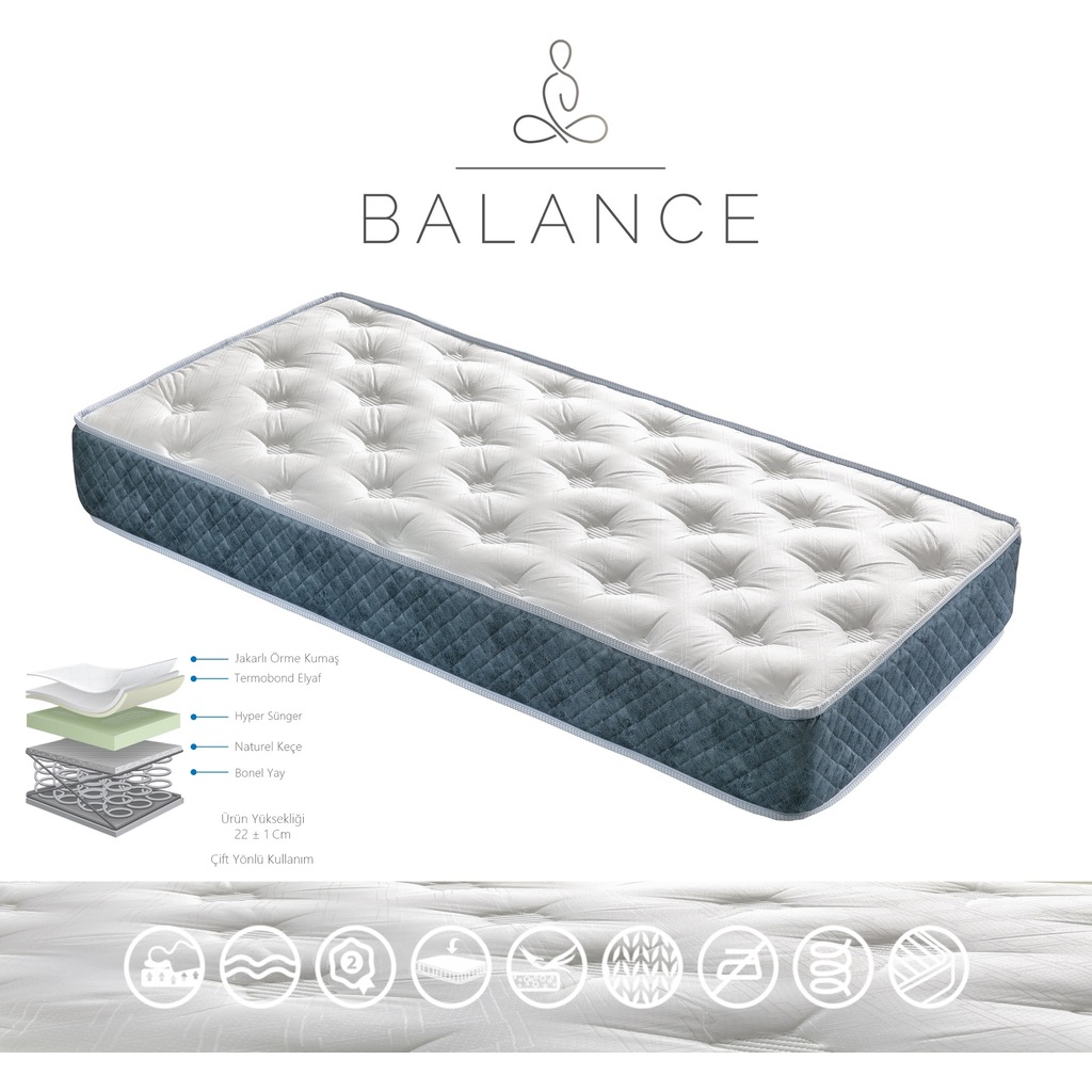 80x200 midilife balance lux jakarli ortopedik 80 200 yayli yatak fiyatlari ve ozellikleri