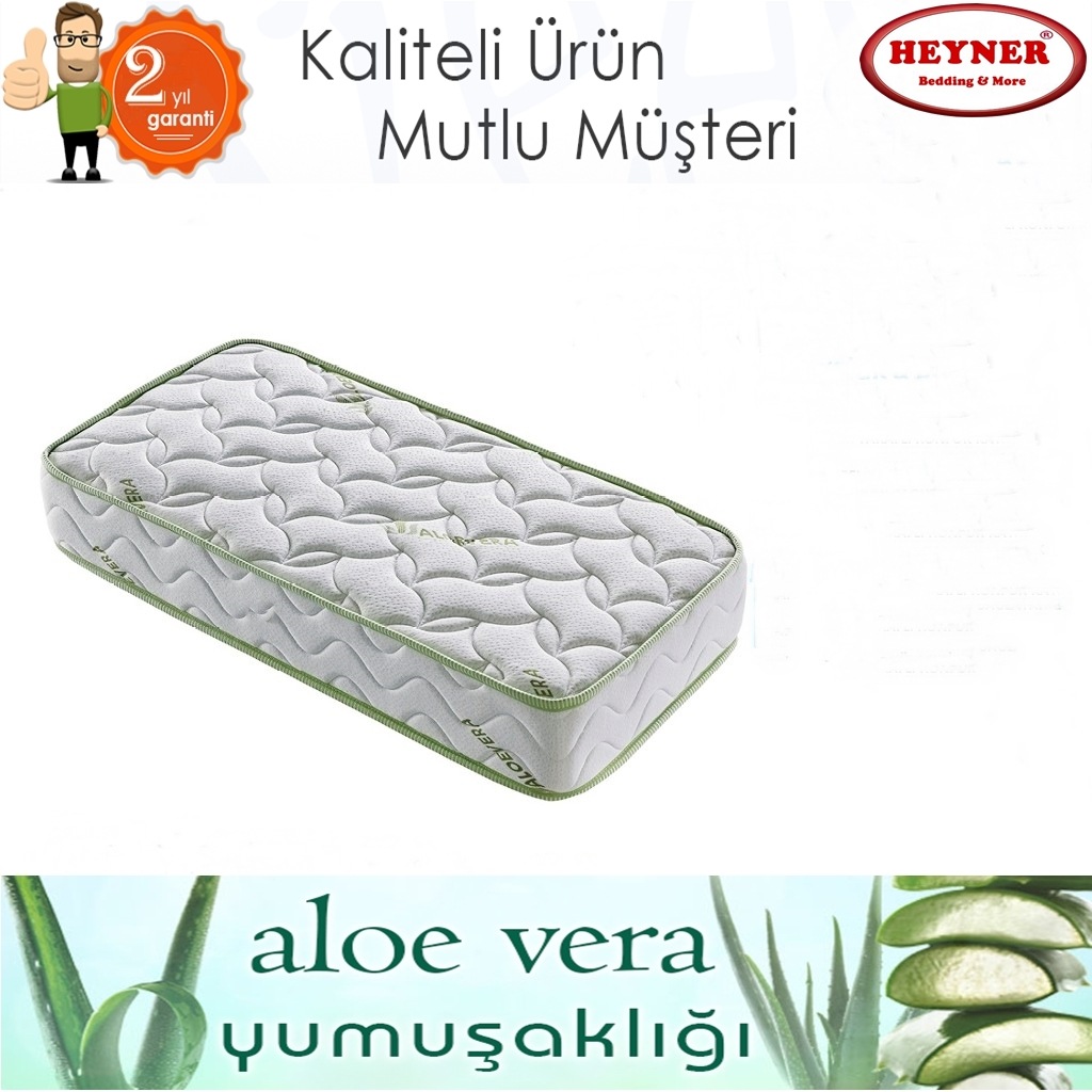 90x190 Ortopedik Yatak 90*190 Heyner Aloe Vera Yaylı Yatak