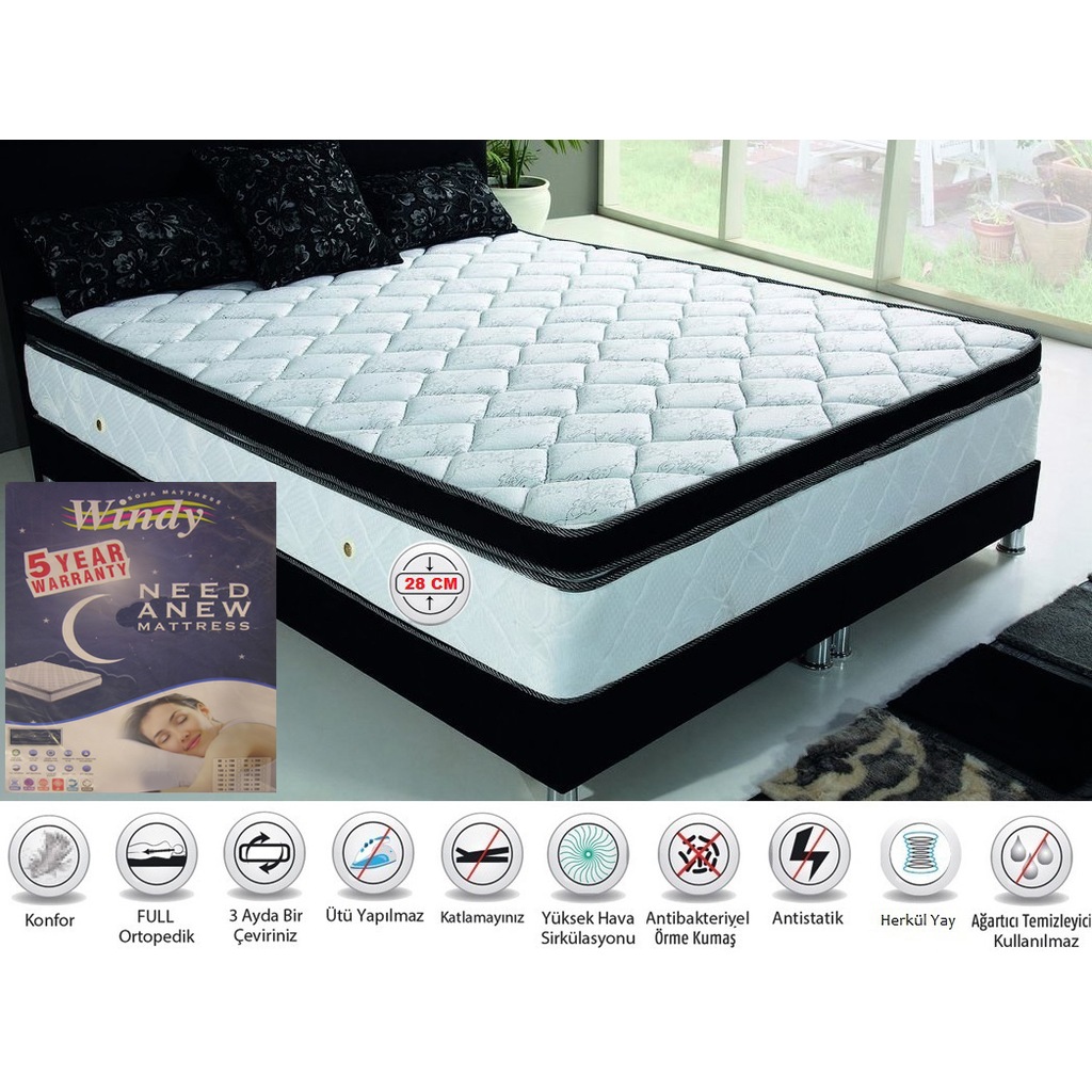 demirel moble windy kristal yayli yatak pedli full ortopedik fiyatlari ve ozellikleri
