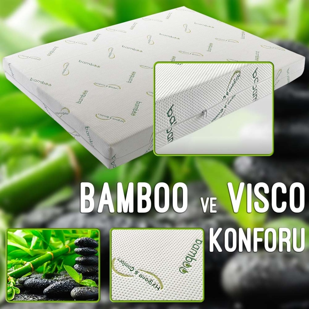 Heyner Bamboo Ortopedik Visco Yatak (tüm Ölçüler) Yastık Hediyeli