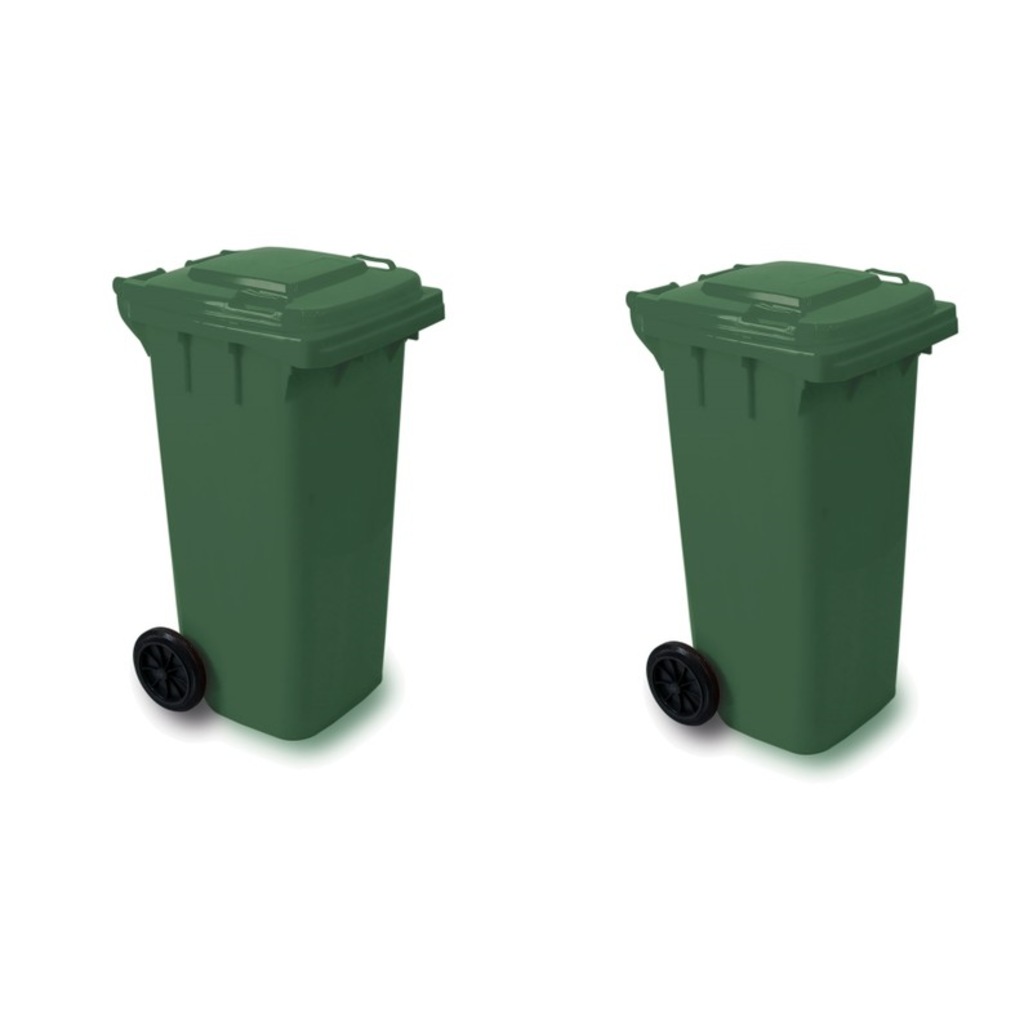 120 Lt Plastik Çöp Konteyner 2 Adet 1.SINIF Fiyatları ve Özellikleri
