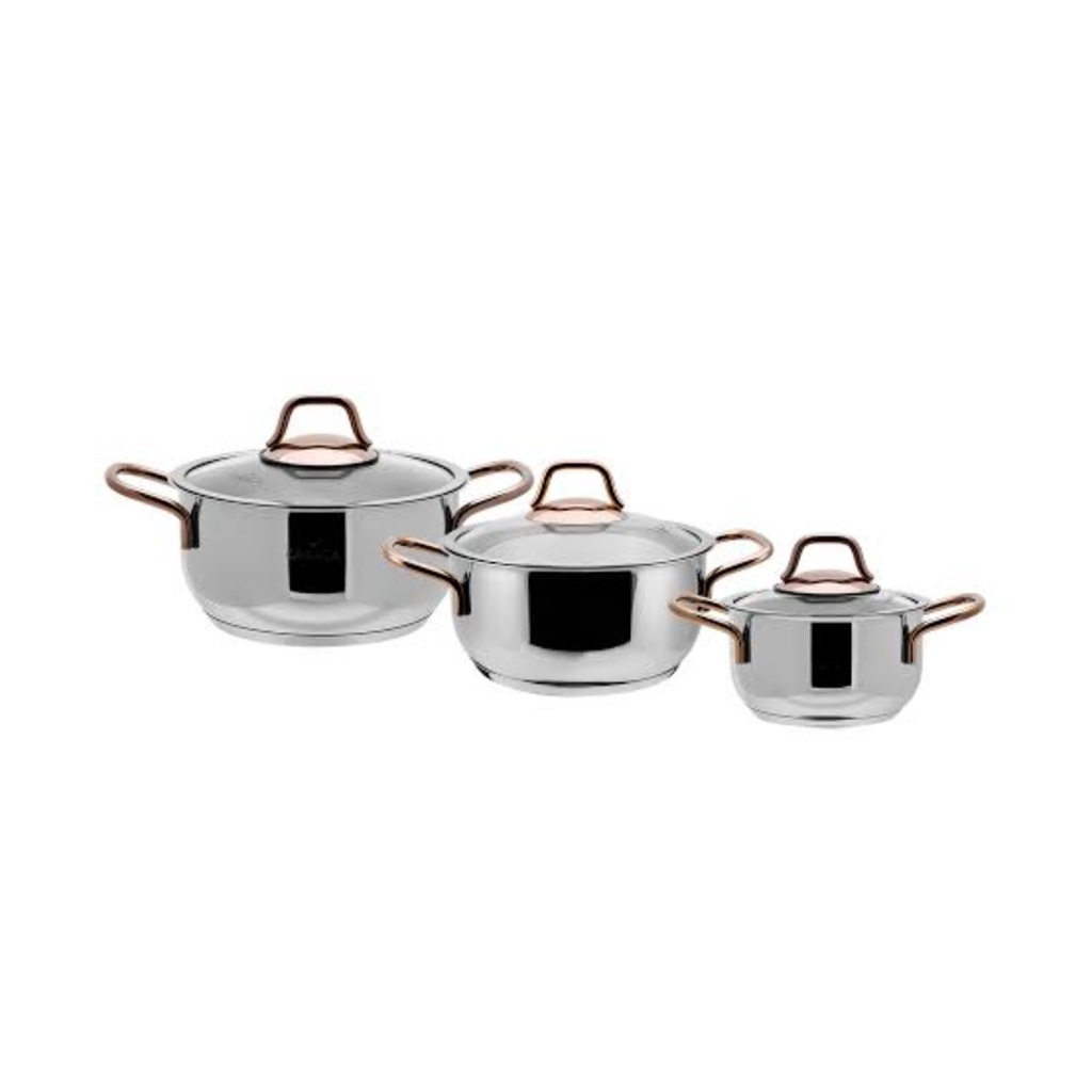 Karaca Ege Midi Set 6 Parça Rosegold