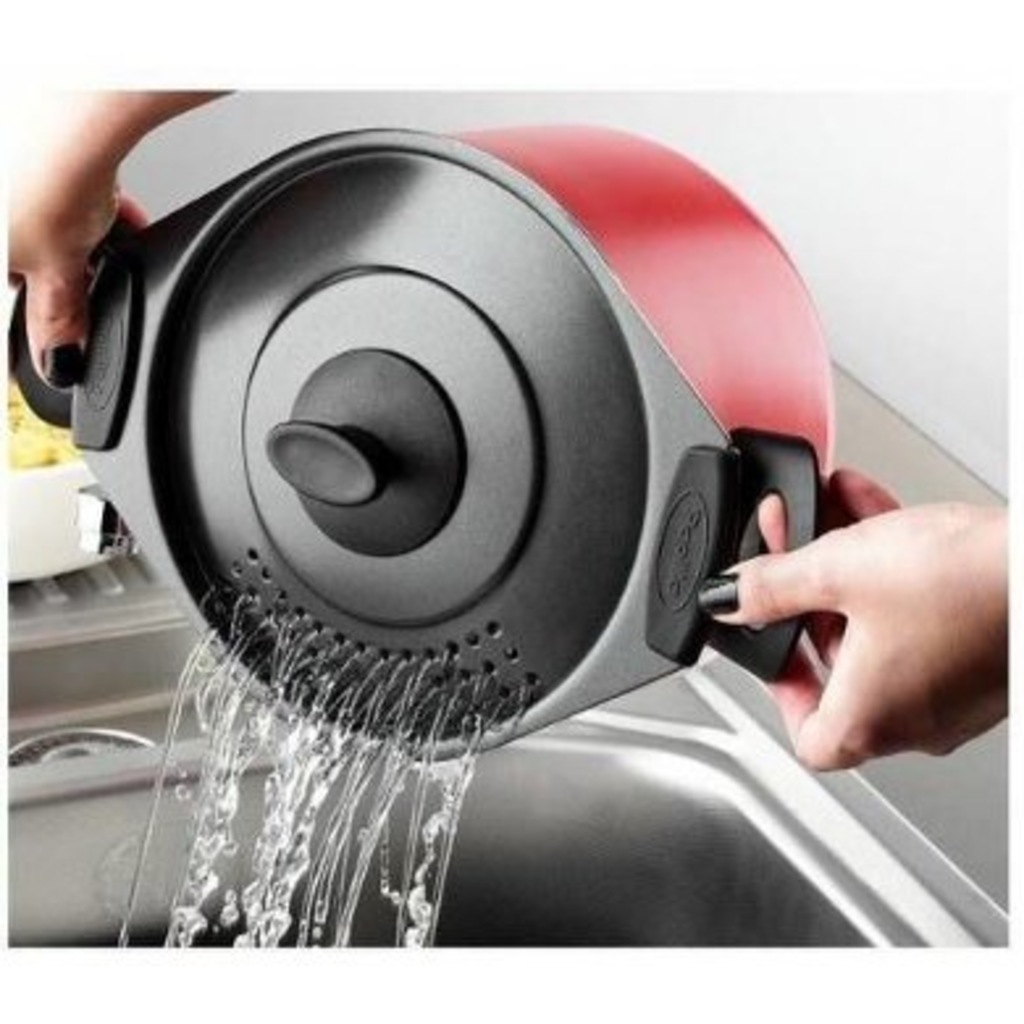 Makarna Tenceresi Spaghetti Pot 20cm Kırmızı Teflon
