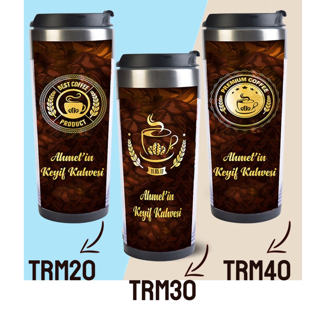 Starbucks / Kahve Dünyası Kahve Hediyeli İsme Özel Termos Bardak