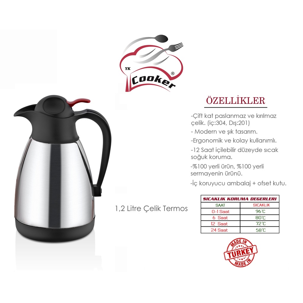 COOKER CKR2003 ÇELİK TERMOS