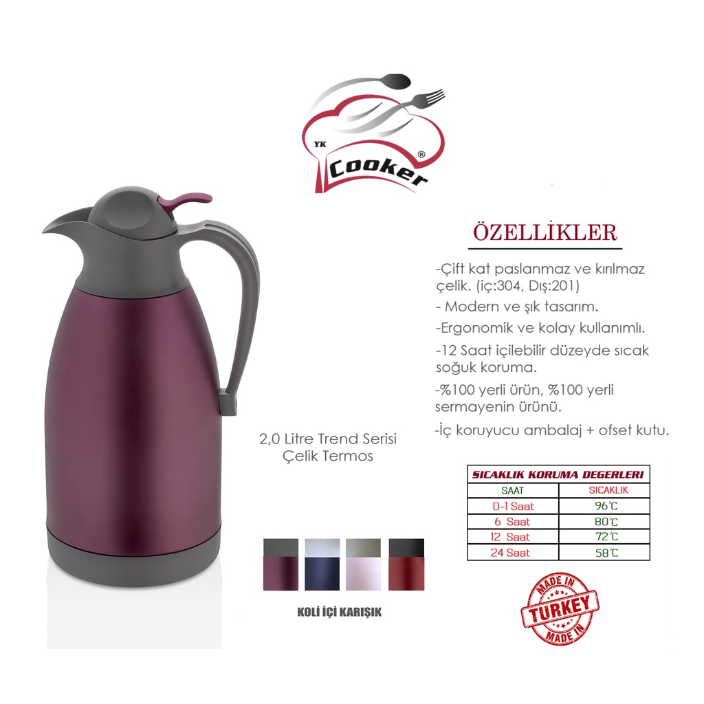 COOKER CKR2026 ÇELİK TERMOS