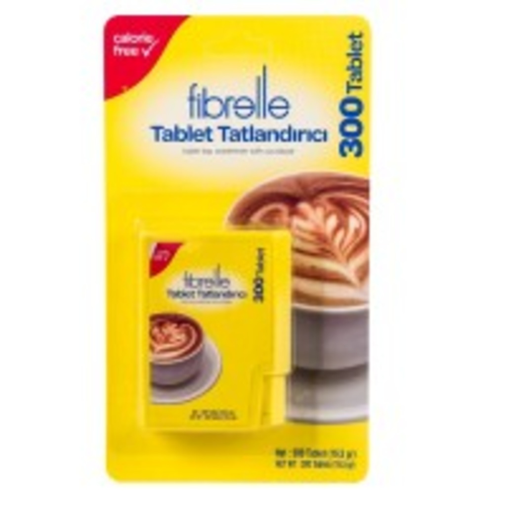 Fibrelle - Sukralozlu Tablet Tatlandırıcı - 300 lük Kutu Ücrstz K