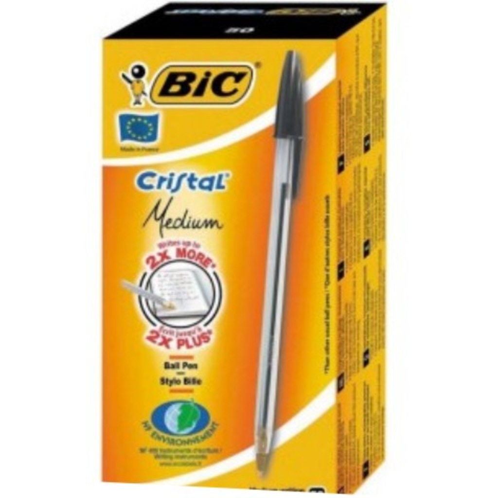 BİC CRİSTAL SİYAH TÜKENMEZ KALEM