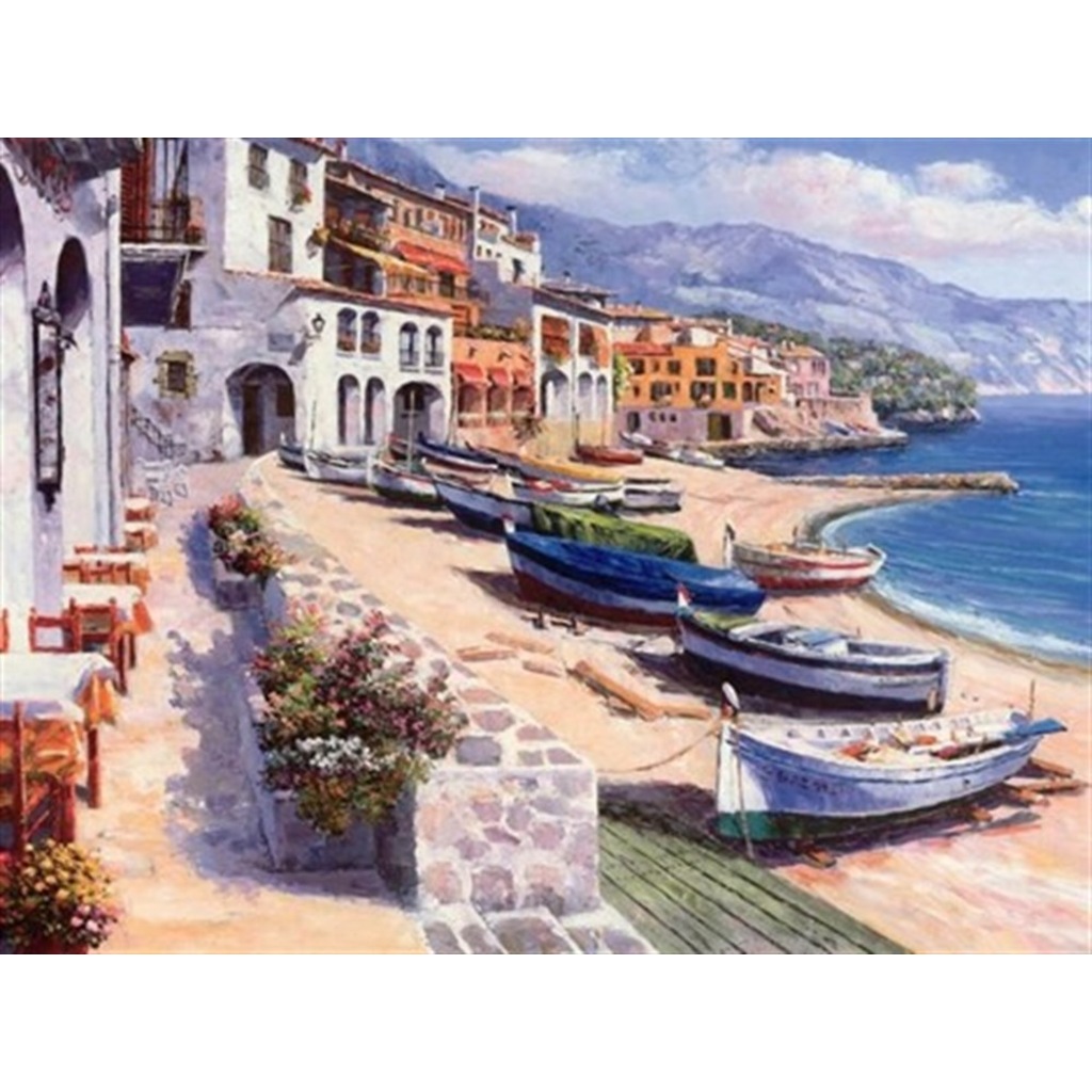 İtalya Kıyıları Sayılarla Boyama Çerçeveli Hobi Seti 50x65 cm Fiyatları