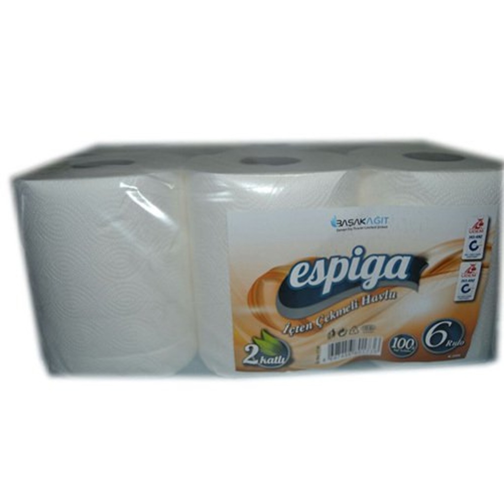 ESPİGA İÇTEN ÇEKMELİ JUMBO HAVLU 6'LI