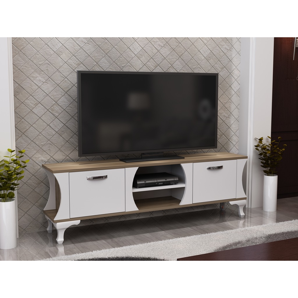 sem mobilya slim tv ünitesi beyaz ceviz Fiyatları ve