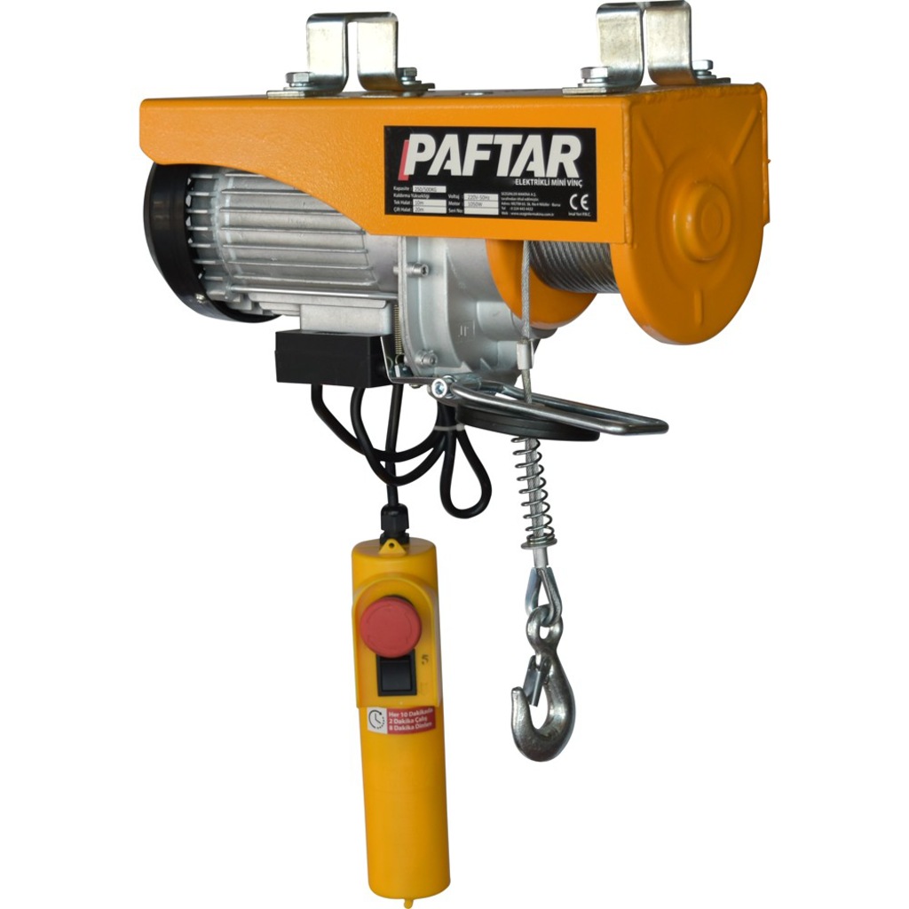Paftar MV-500 Elektrikli Mini Vinç (250/500 Kg)