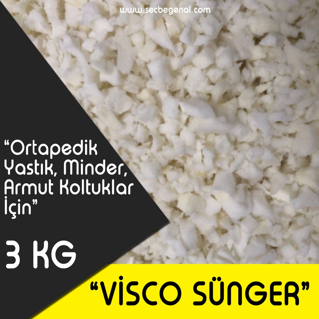 Secbegenal Visco Kırpık Sünger Mobilya Koltuk Minder Kırlent Dolu