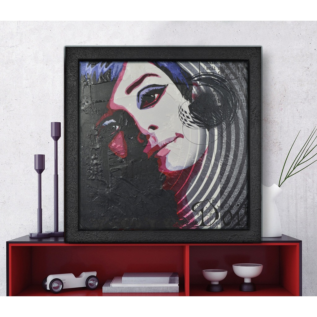 Turkuaz Agac Ahsap Yagli Boya Tablo 90x120 Cm