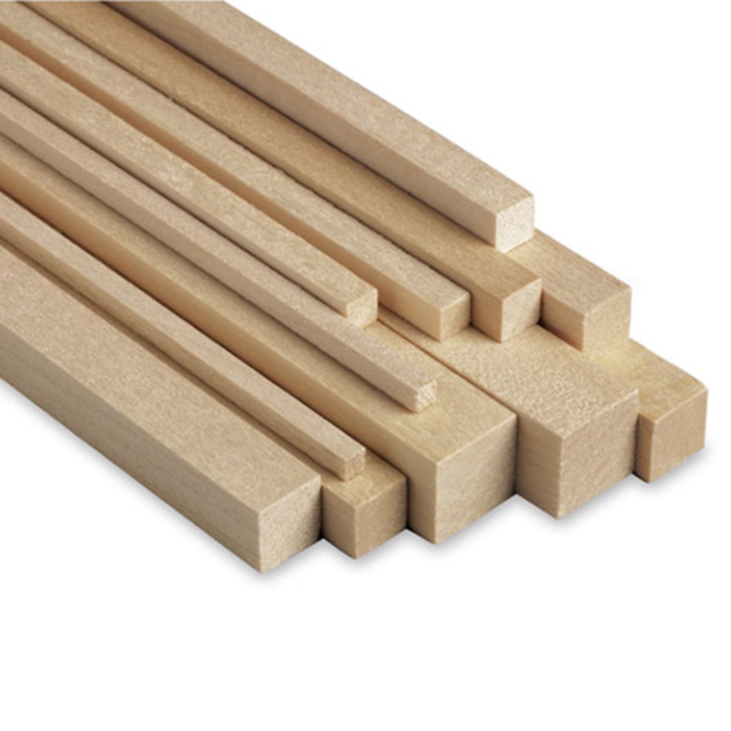 İdora Balsa Çıta 5x5mm 100cm 10'lu Paket