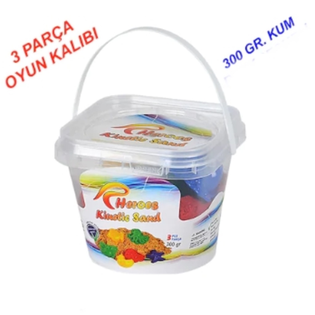 Kinetik Kum 300 Gr + 3 Parça Kalıp