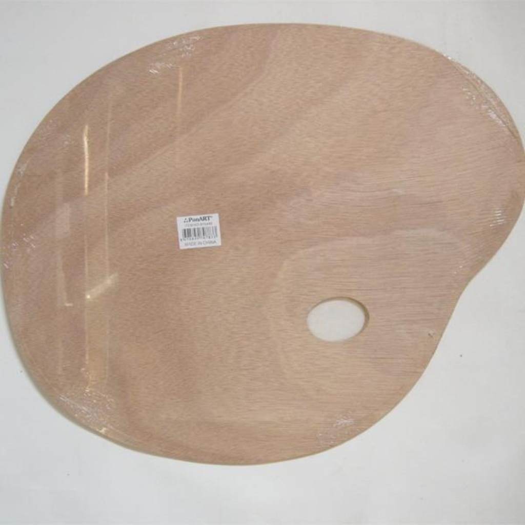 Ponart Ahşap Palet 40x50cm Oval Büyük Boy