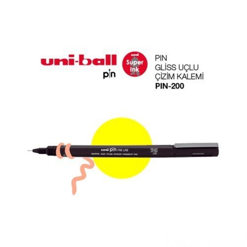 Uni Pin Gliss Uçlu Çizim Kalemi 0,5 (PIN05-200)