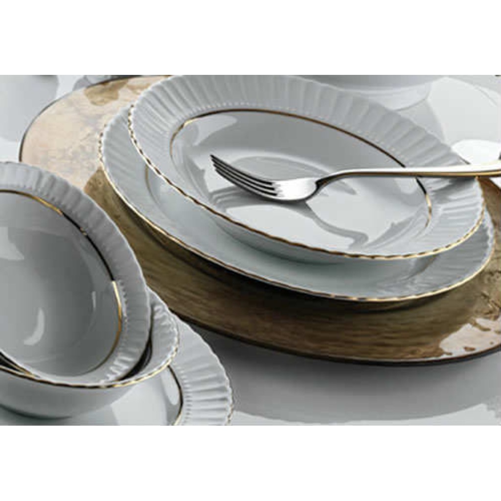 Kütahya Porselen Pasta Tabağı 20 CM 12 Adet Fiyatları ve Özellikleri