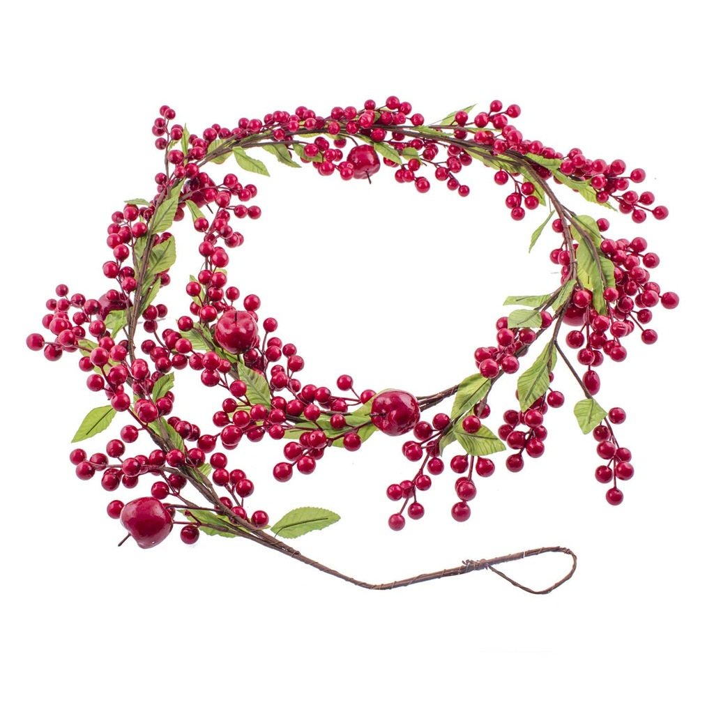 Euro Flora Yılbaşı Çiçeği Berry Garland 180 Cm