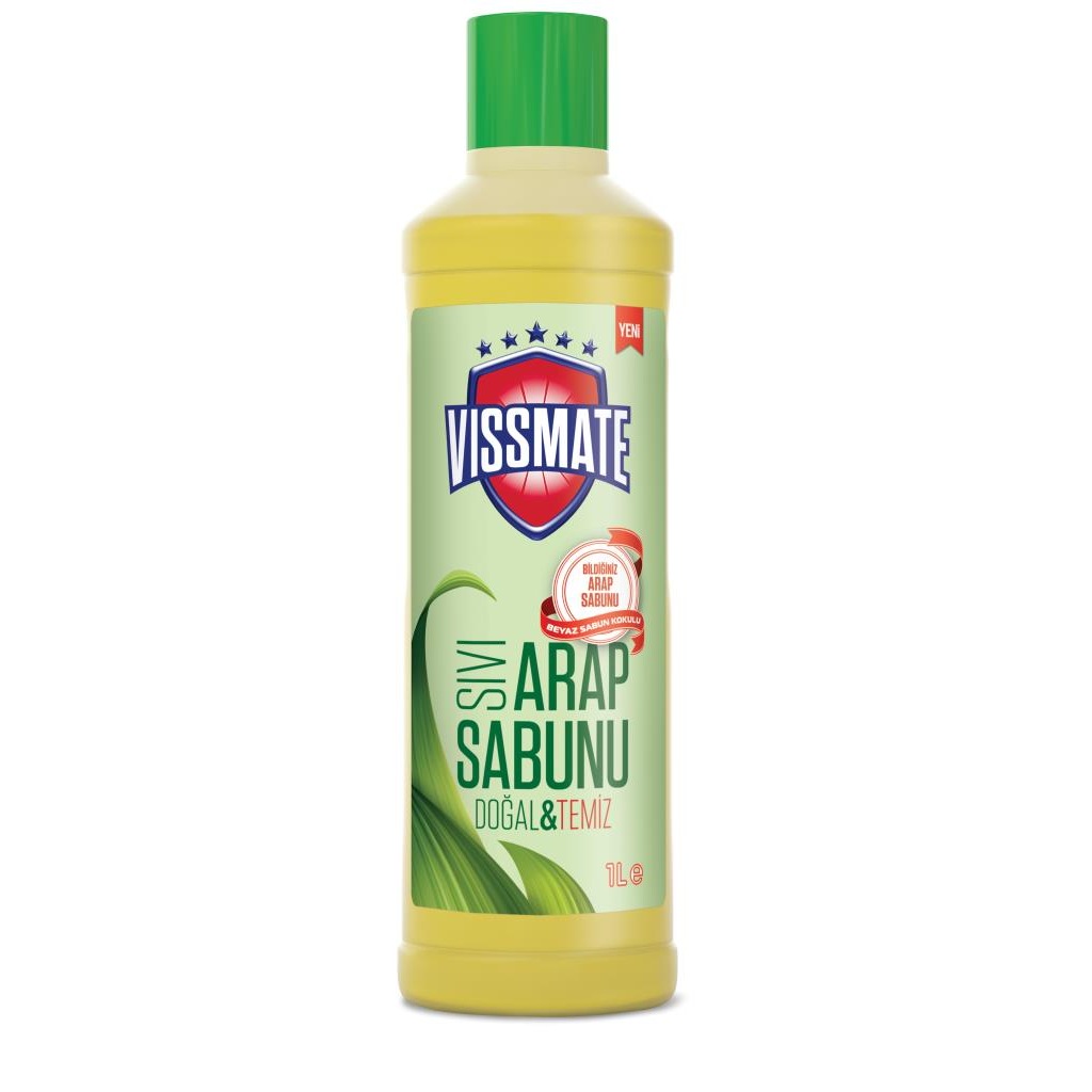Vissmate Sıvı Arap Sabunu Beyaz Sabun Kokulu 1 Lt