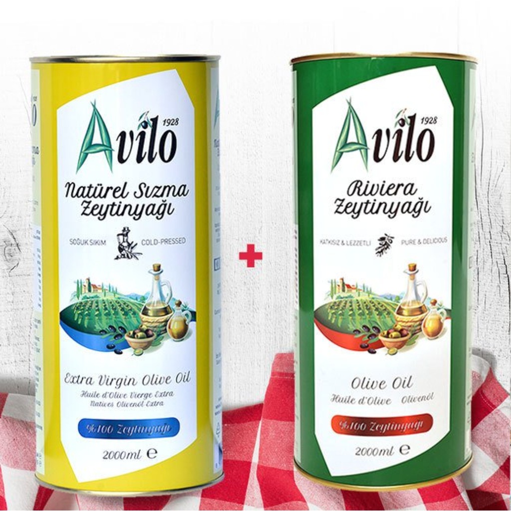 2 LT AVİLO SIZMA ZEYTİNYAĞI + 2 LT AVİLO RİVİERA ZEYTİNYAĞI