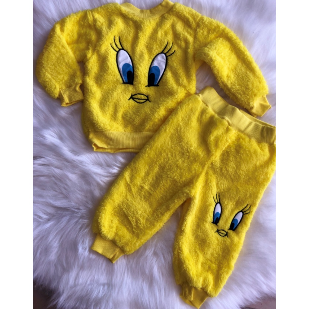 Kız Çocuk 4-7 Yaş Peluşlu Takım
