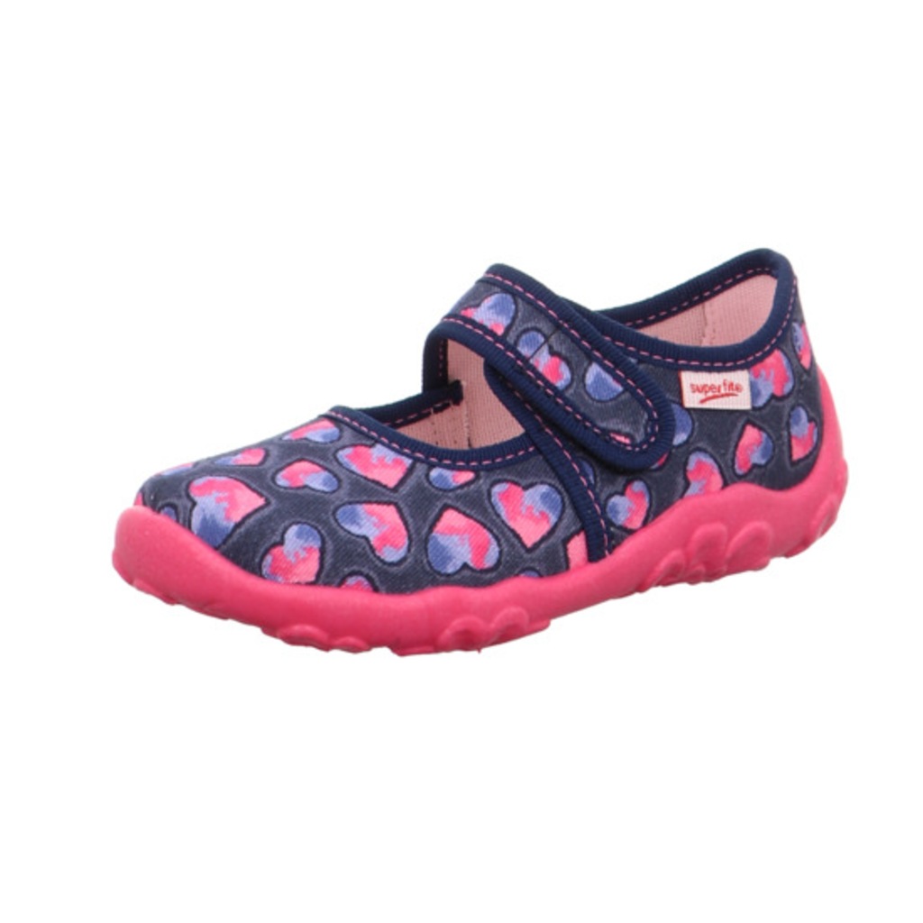 Superfit 00283-88 Ev Ayakkabı Lacivert Kalpli