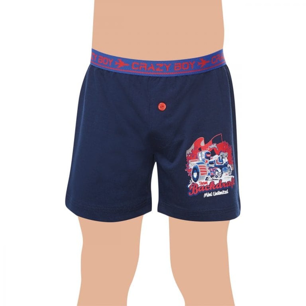 Tutku 0253 Elastan Pamuk Baskılı Erkek Çocuk Boxer 6'lı Paket