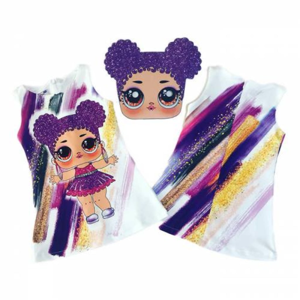 Lol Elbisesi Kız Çocuk Elbisesi Sıfır Kol KarışıkÇok