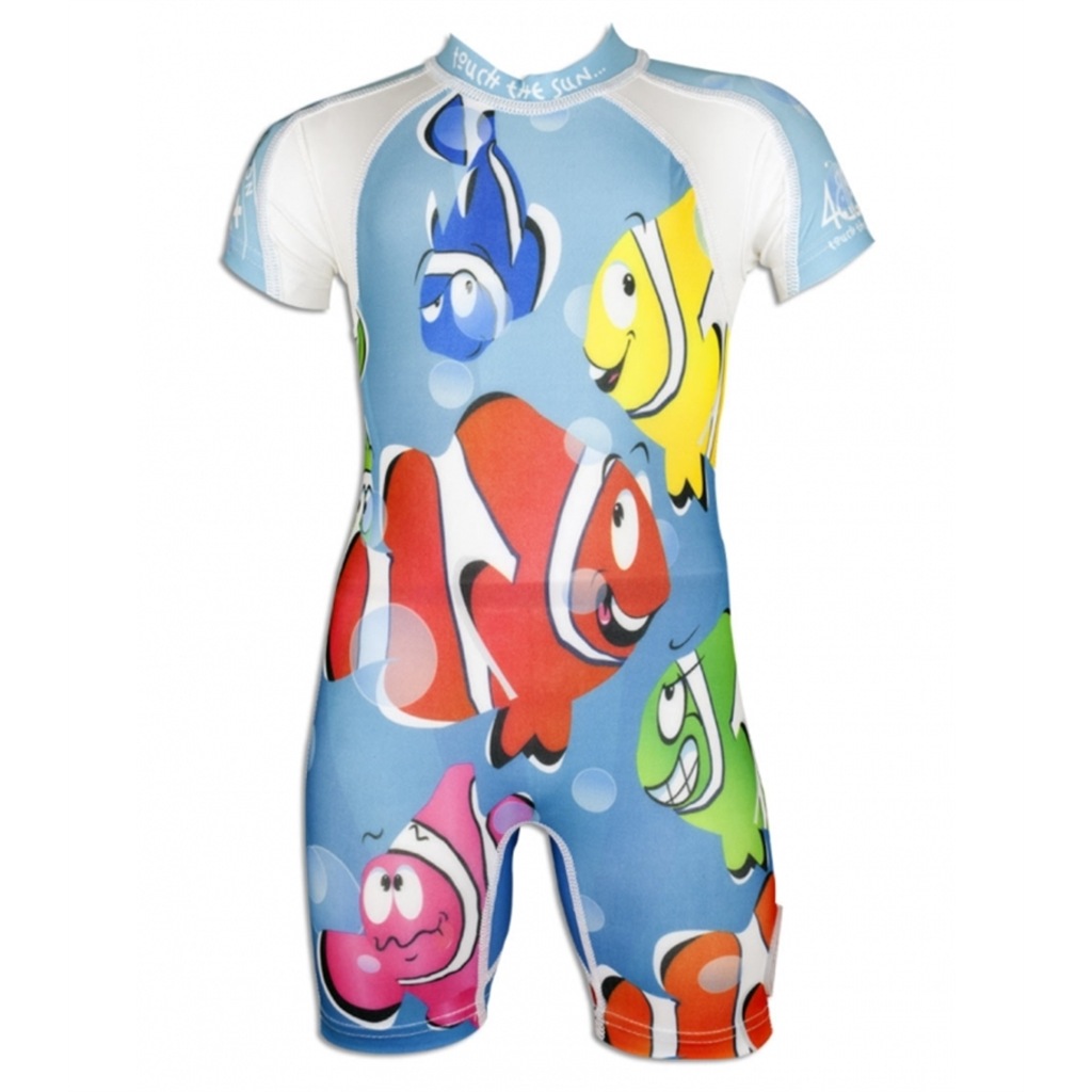 4bb2 Palyaço Balıklar Uv+ Yüzme Kıyafeti Bebek Çocuk